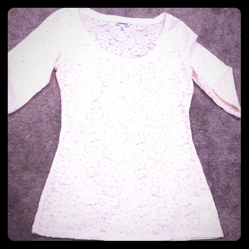 Express lace 3/4 sleeve